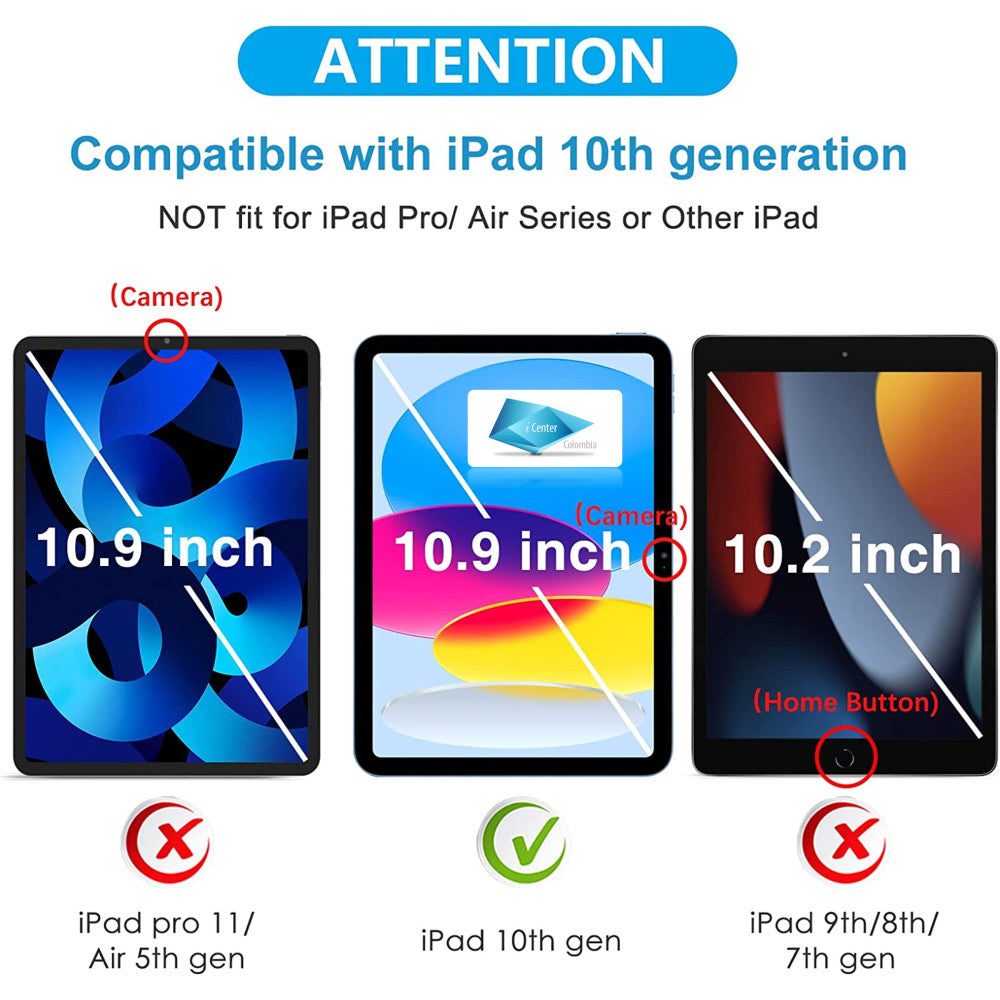 Vidrio Templado Para iPad 10 Gen 10.9 2022 Original + Kit